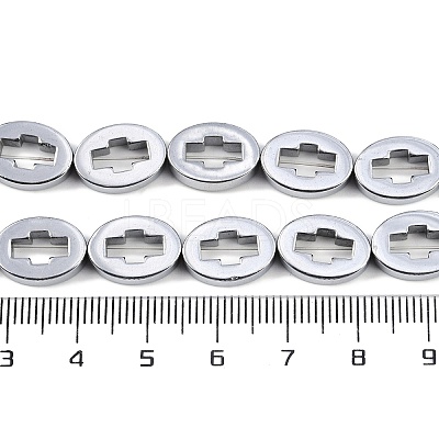 Electroplated Synthetic Non-magnetic Hematite Beads Strands G-K375-C01-02-1