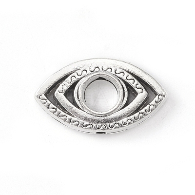 Tibetan Style Alloy Bead Frame TIBE-WH0002-08AS-1