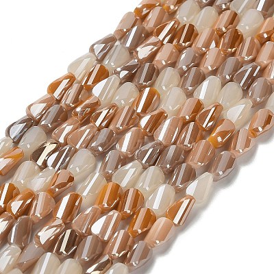 Electroplate Glass Beads Strands EGLA-P065-01A-03-1