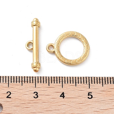 Ion Plating(IP) 304 Stainless Steel Ring Toggle Clasps X1-STAS-A092-09E-G-1