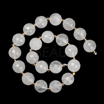 Natural Quartz Crystal Beads Strands G-C249-A14-16mm-1
