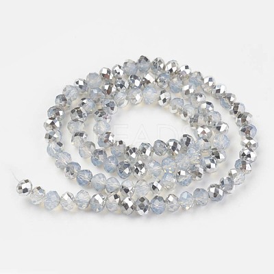 Electroplate Glass Beads Strands EGLA-A034-J4mm-M05-1