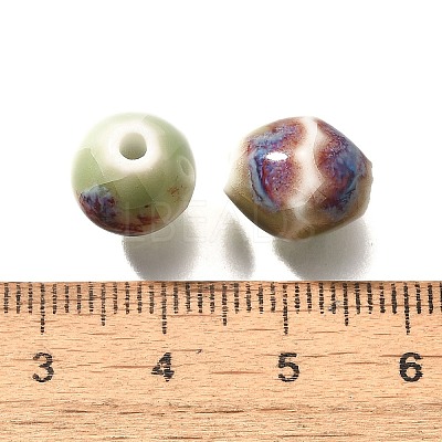 Vintage Style Glazed Ceramic Porcelain Beads PORC-H013-01-09-1