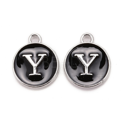 Platinum Plated Alloy Charms ENAM-S118-02Y-P-1