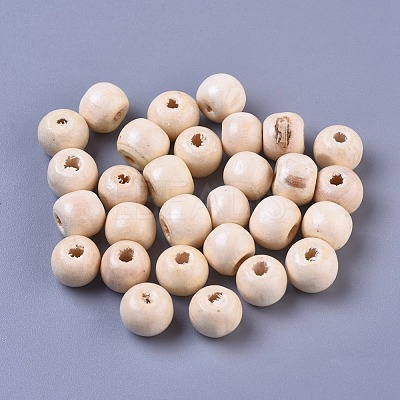 Dyed Natural Wood Beads X-WOOD-Q006-10mm-04-LF-1
