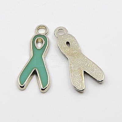Alloy Enamel Pendants ENAM-EA546Y-M-1