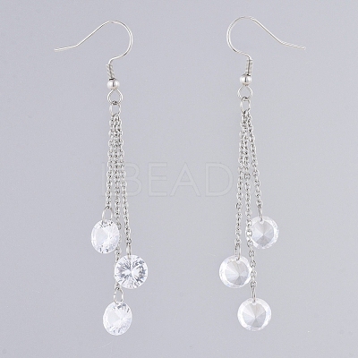 304 Stainless Steel Dangle Earrings EJEW-JE04003-1