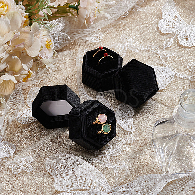 Polyester Velveteen Ring Storage Boxes CON-WH0123-28A-1