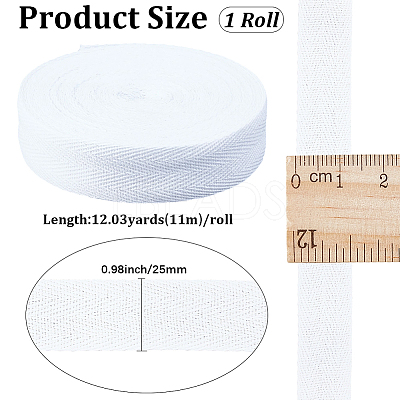 11M Cotton Herringbone Ribbon OCOR-GF0006-43B-01-1