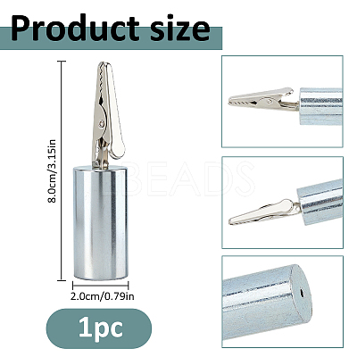 1Pc Iron Alligator Clips with Hook TOOL-FH0001-87B-1