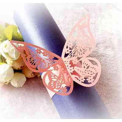 Iridescent Paper Napkin Rings AJEW-WH0002-21K-1