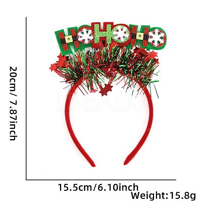 Christmas Plastic Hair Bands PW-WGEA057-09-1