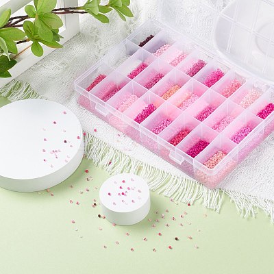 288G 24 Colors Glass Seed Beads SEED-JQ0005-01G-2mm-1