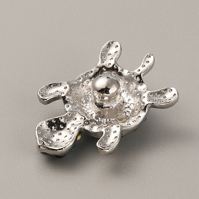 Alloy Rhinestone Snap Buttons LS-FIND-WH0111-246-1