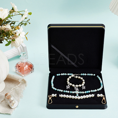Imitation Leather Pure Color Flip-open Gift Boxes CON-WH0095-238A-02-1