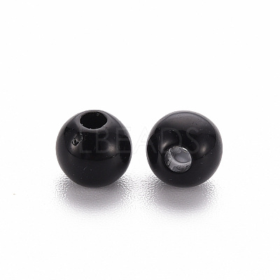 Opaque Acrylic Beads X-MACR-S370-C6mm-S002-1