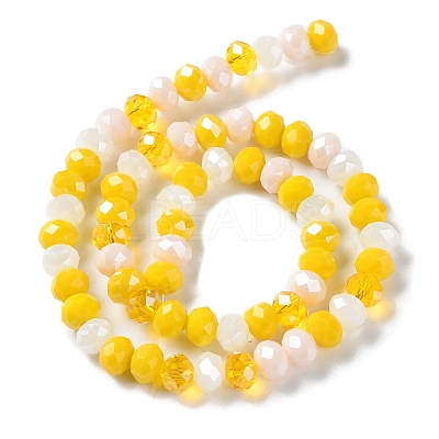 Glass Beads Strands EGLA-A034-M8mm-21-1
