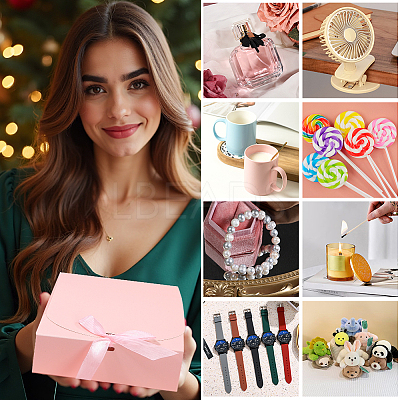 Folding Paper Gift Boxes with Ribbon CON-WH20001-11B-03-1