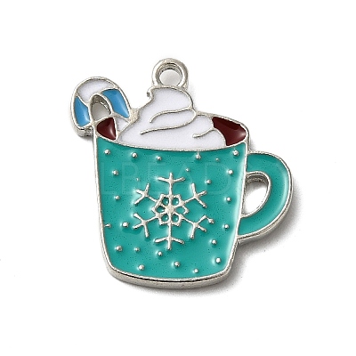 Winter Theme Alloy Enamel Pendants LS-ENAM-M002-05O-P-1