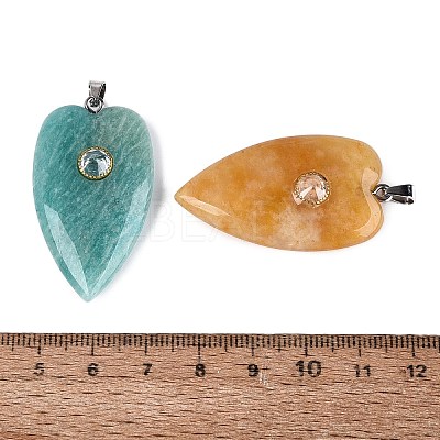 Natural Mixed Gemstone Pendants G-Q601-47-1