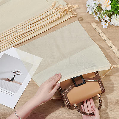14Pcs 4 Styles Square Cloth Packing Pouches for Shoes ABAG-PH0001-60B-1