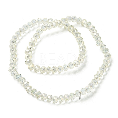 Electroplate Transparent Glass Beads Strands EGLA-A034-T2mm-T16-1