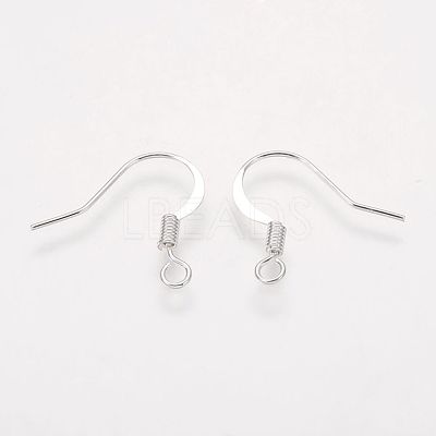 Brass French Earring Hooks KK-Q366-S-NF-1