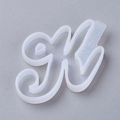 Letter DIY Silicone Molds X-DIY-I034-08K-1