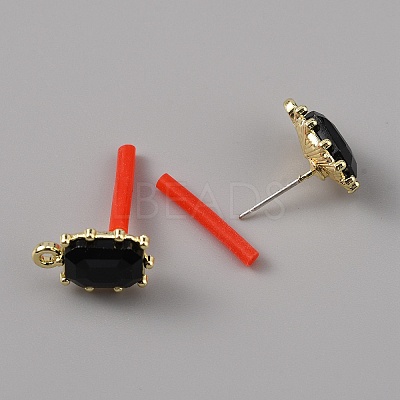 Alloy Rhinestone Stud Earrings FIND-WH0120-25C-02-1