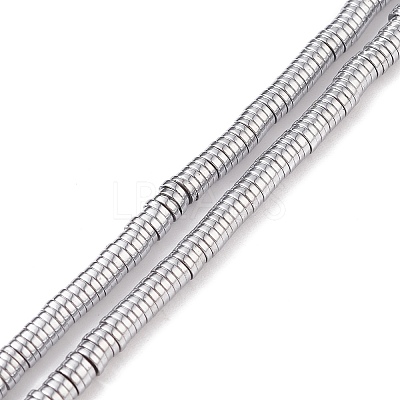 Electroplated Non-magnetic Synthetic Hematite Beads Strands X-G-G826-09P-4mm-A-1