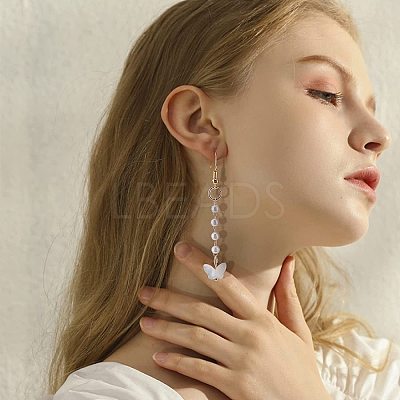 Natural White Shell Mother of Pearl Shell Beads SSHEL-BC0001-15-1
