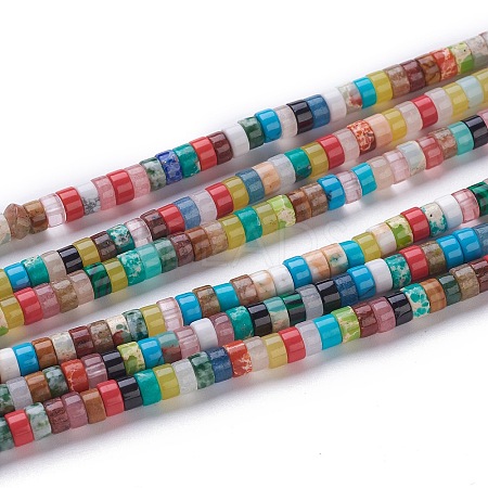 Natural & Synthetic Assorted Beads Strands G-CJ0001-34-1