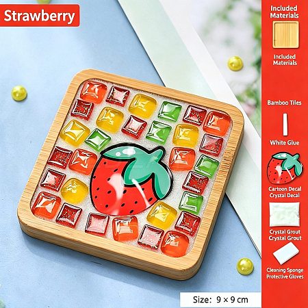 DIY Mosaic Coaster Making Kit TH-CBAB785-01A-1