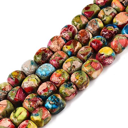 Natural Imperial Jasper Beads Strands G-N342-62H-1