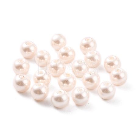 Eco-Friendly Dyed Glass Pearl Beads X-HY-XCP0001-08A-1