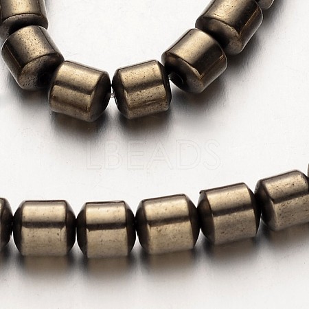 Electroplate Non-magnetic Synthetic Hematite Bead Strands G-F300-28-06-1