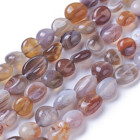 Natural Botswana Agate Beads Strands G-P433-20A-1