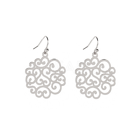 Brass Dangle Earrings for Women WG9C1F6-02-1