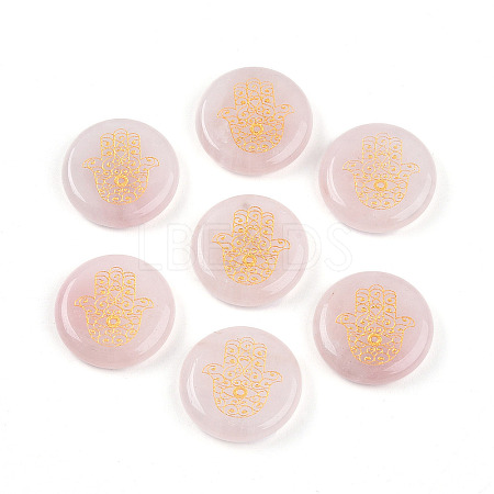 Natural Rose Quartz Cabochons G-N345-06G-1