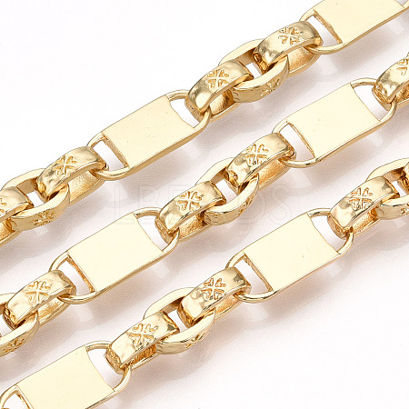 Alloy Irregularity Lock Link Chain LCHA-T001-14G-1