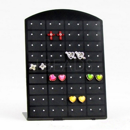 Multi Holes Acrylic Slant Back Earring Display Stands PAAG-PW0012-56B-1