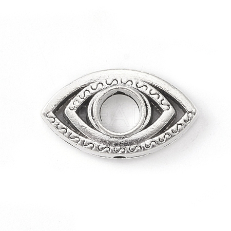 Tibetan Style Alloy Bead Frame TIBE-WH0002-08AS-1