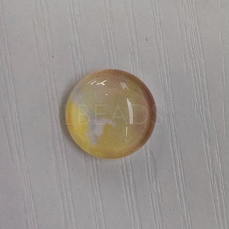 Glass Cabochons GLAA-WH0025-30C-1