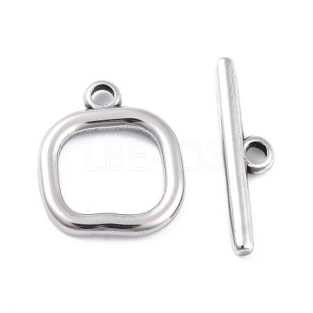 304 Stainless Steel Toggle Clasps STAS-I190-15AS-1