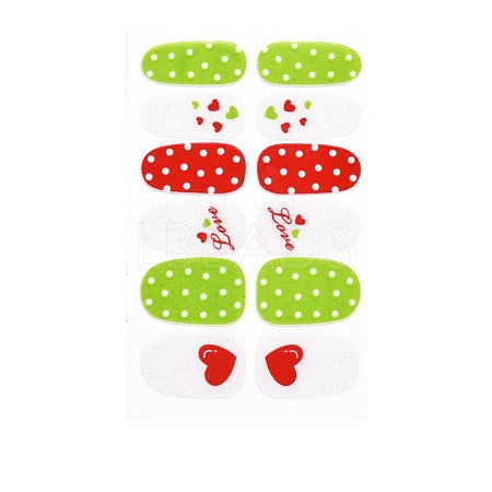 Avocados & Strawberries & Flowers Full Cover Nail Art Stickers MRMJ-T109-WSZ627-1