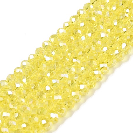 Electroplate Glass Beads Strands EGLA-A044-T2mm-B29-1