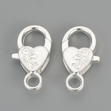 Alloy Lobster Claw Clasps PALLOY-R070-11S-1