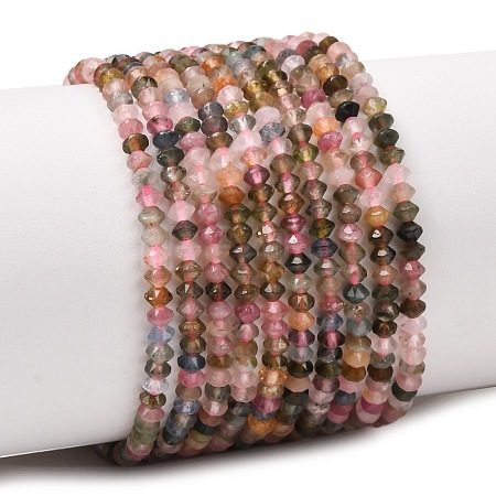 Natural Multicolor Tourmaline Beads Strands G-D110-C02-03-1