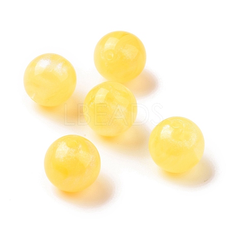 Opaque Acrylic Beads OACR-E014-19A-02-1