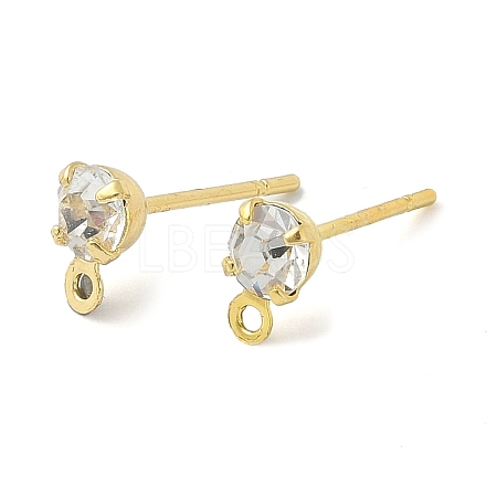 Brass Stud Earring Findings KK-C039-01G-1